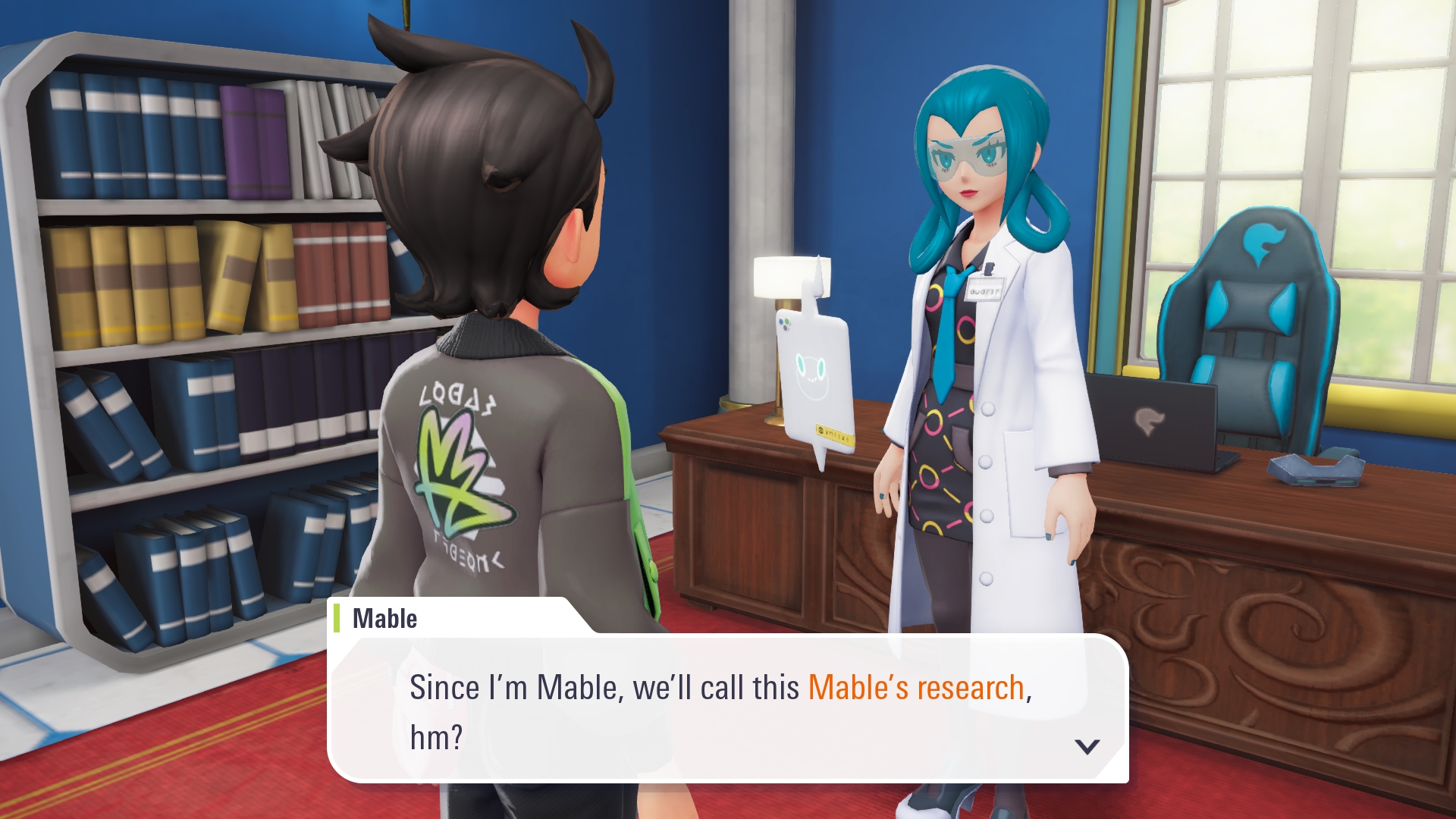 Mable is the head of the research labs (Source: The Pokemon Company)