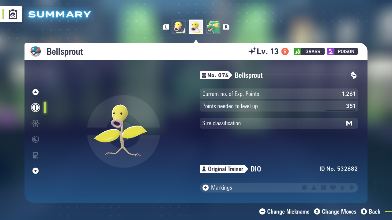 Shiny Bellsprout (Image via The Pokemon Company)