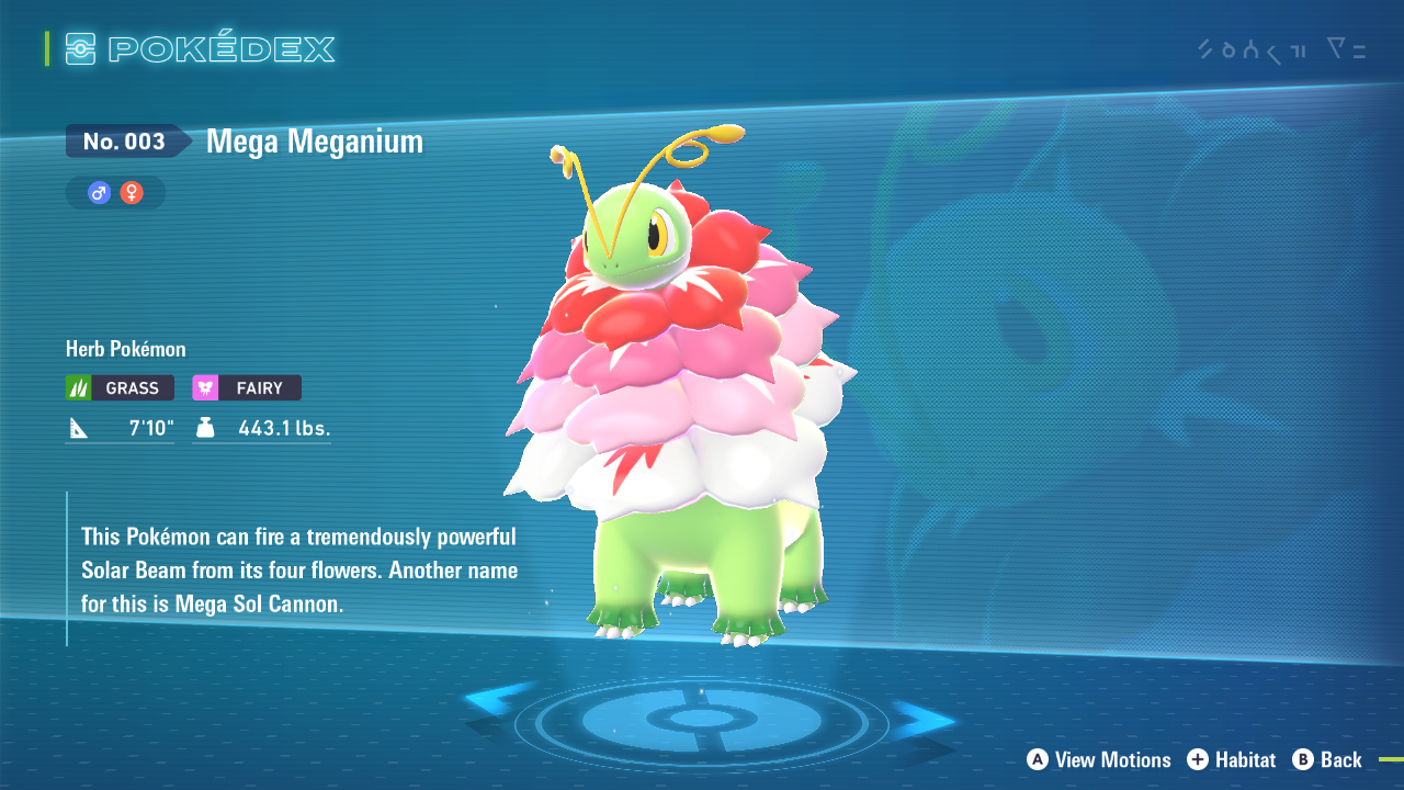 Best Nature and Moveset for Meganium in Legends Z-A (Image via The Pokemon Company)