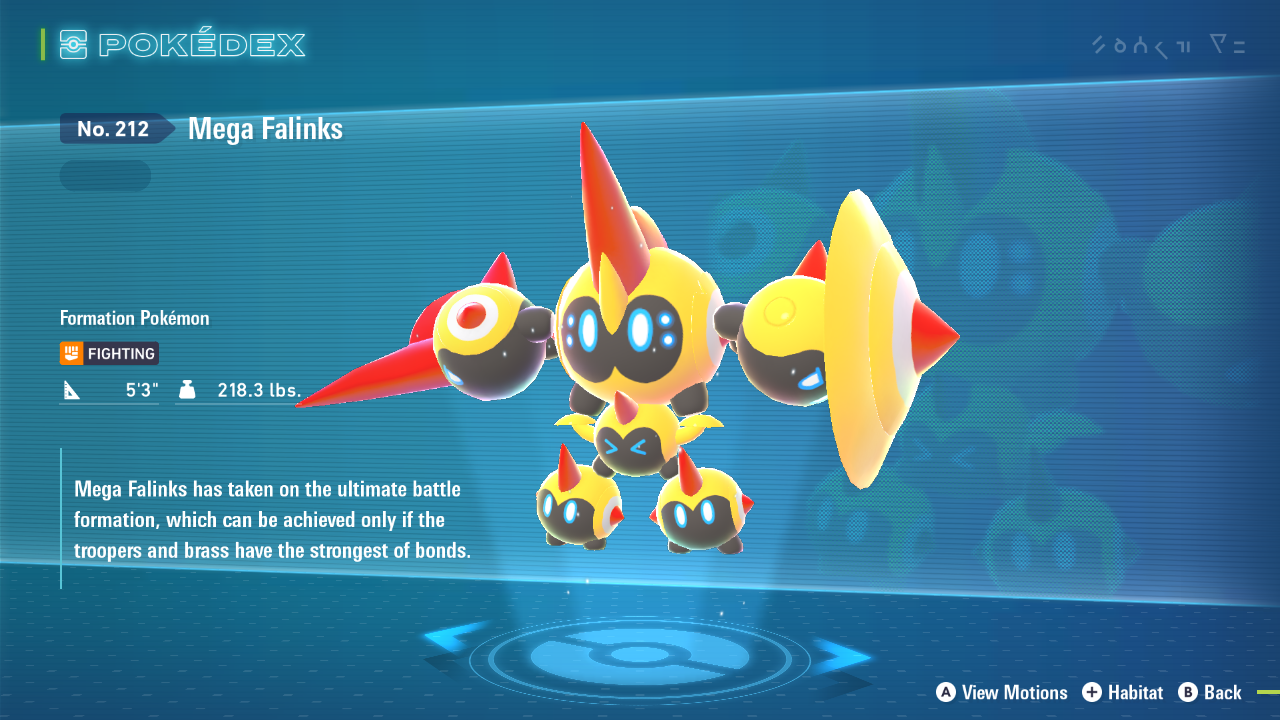 Best moveset and nature for Mega Falinks in Legends Z-A (Image via The Pokemon Company)