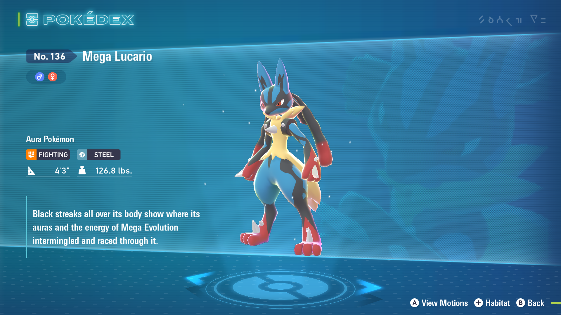 Mega Lucario (Image via The Pokemon Company)