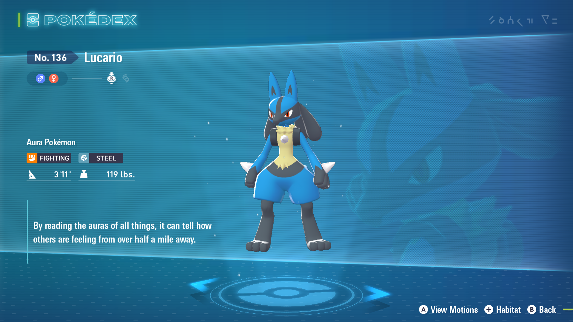 Best moveset and nature for Lucario in Legends Z-A (Image via The Pokemon Company)