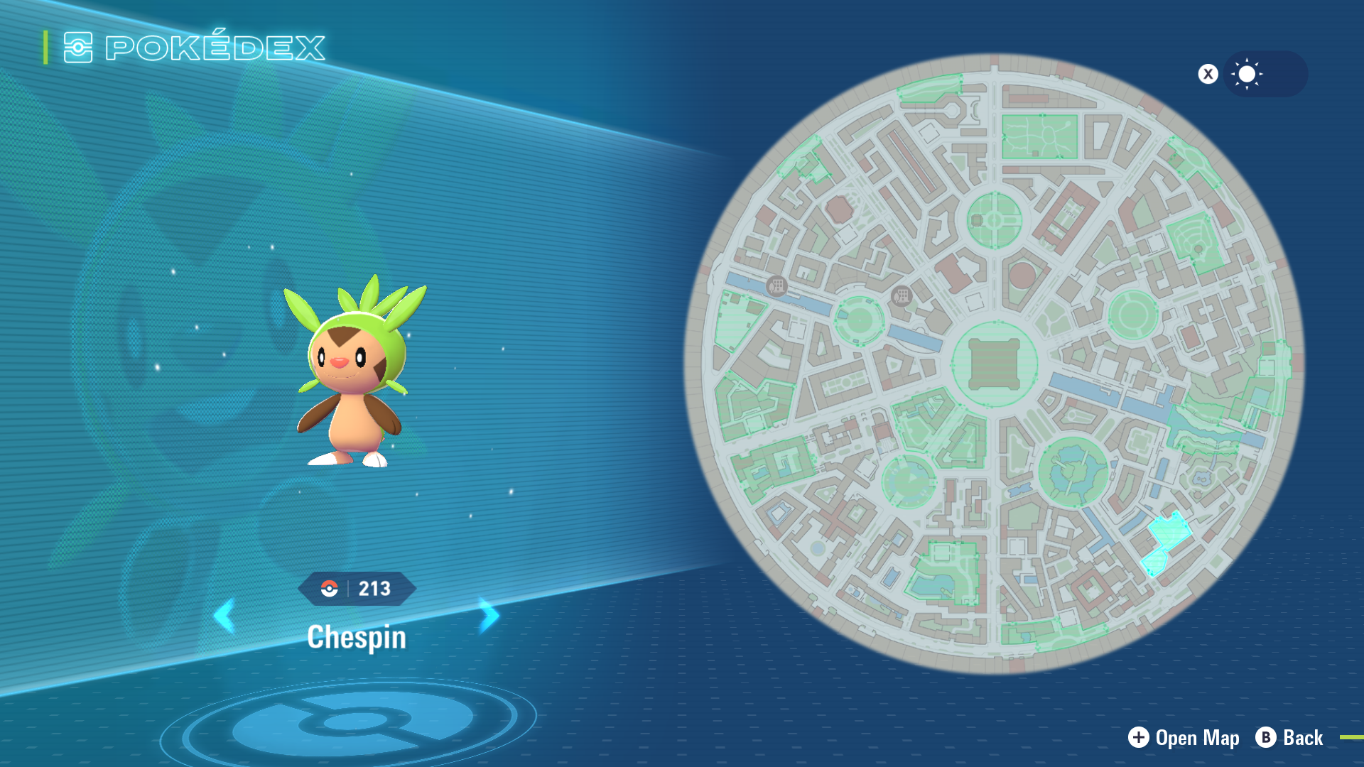 Chespin location (Image via The Pokemon Company)