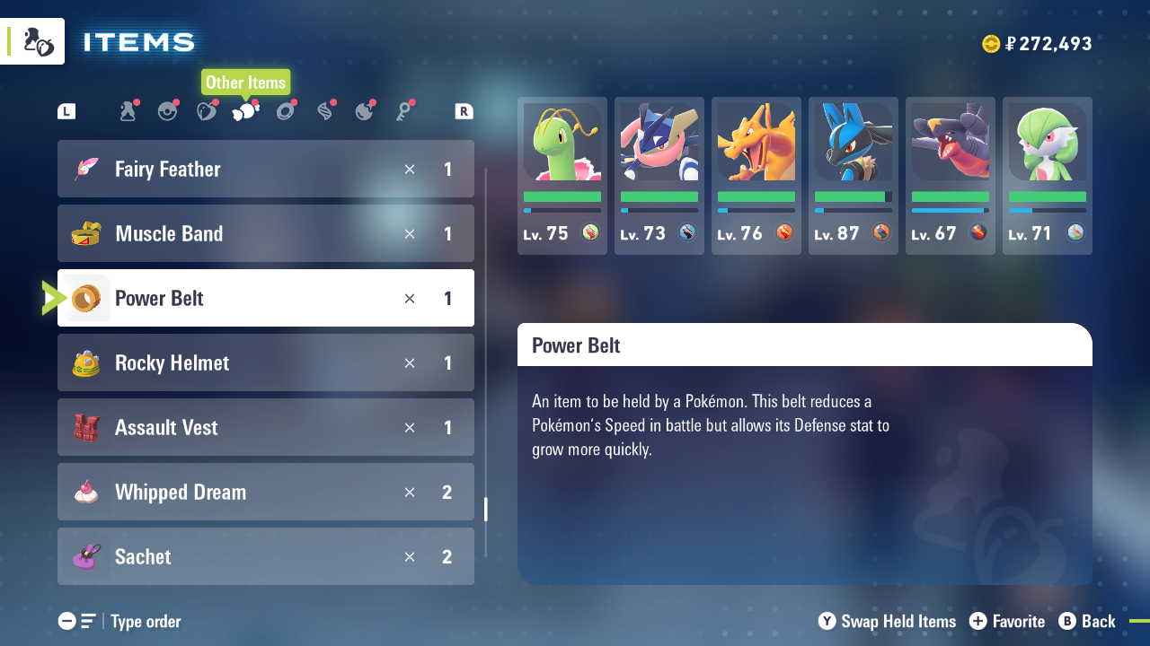 Power Belt (Image via The Pokemon Company)
