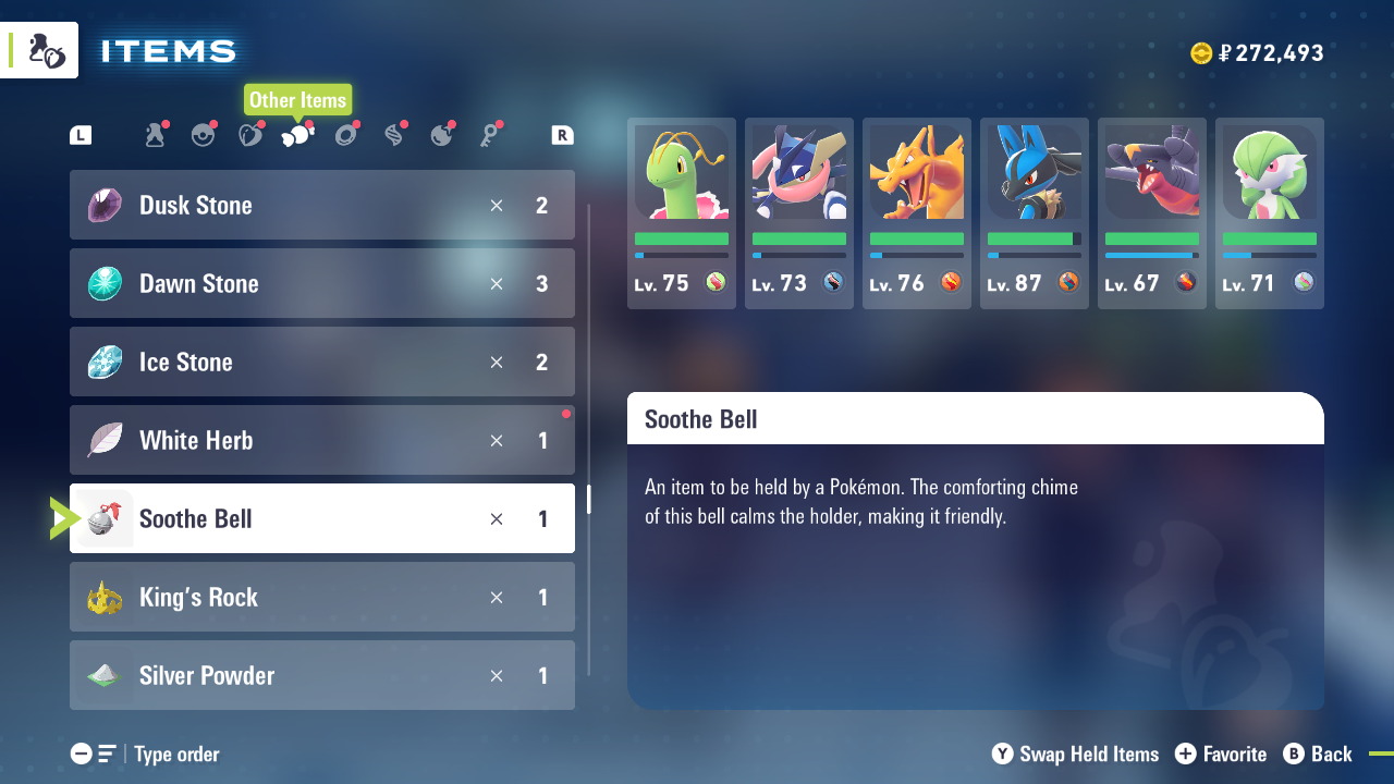 All Items Tier List in Legends Z-A (Image via The Pokemon Company)