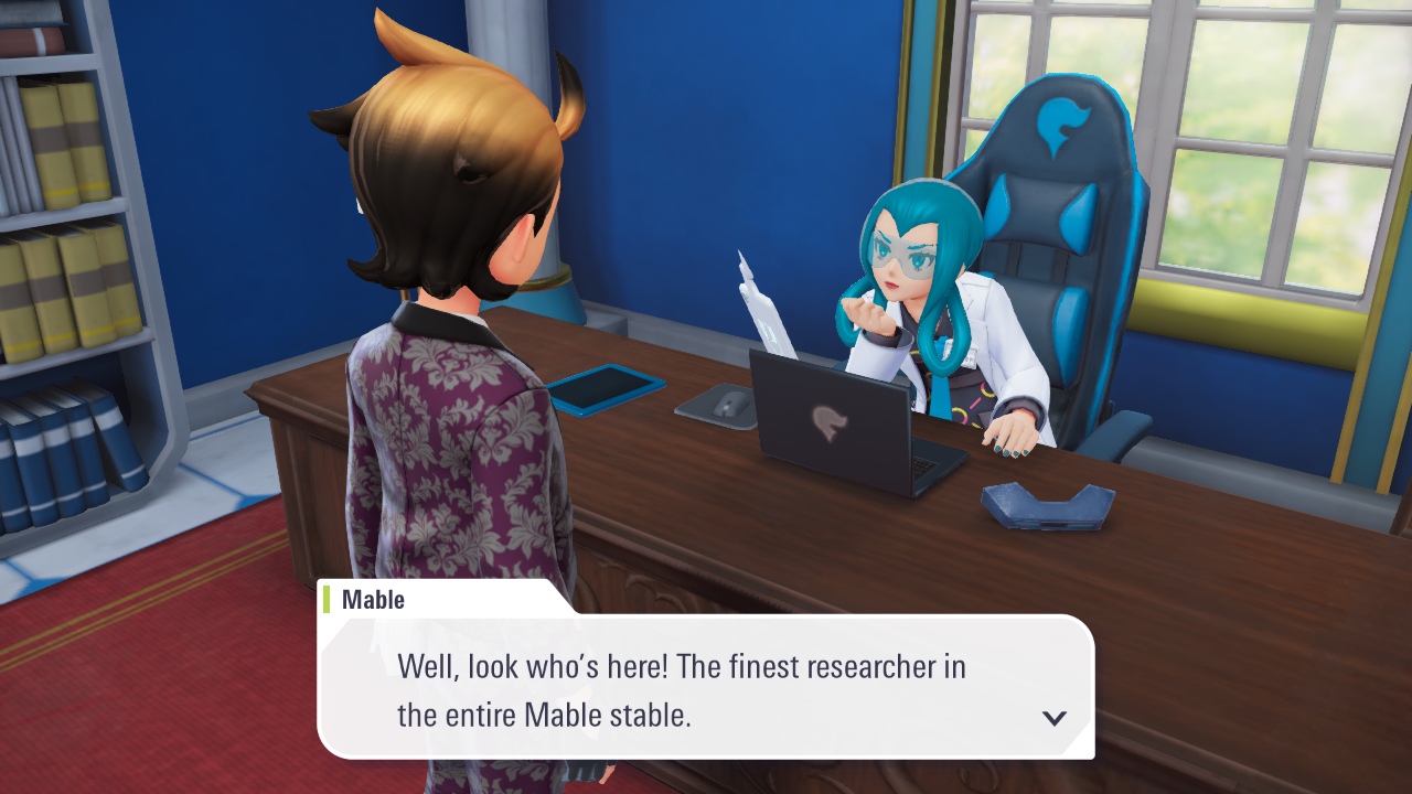 Finish Mable's research (Image via The Pokemon Company)