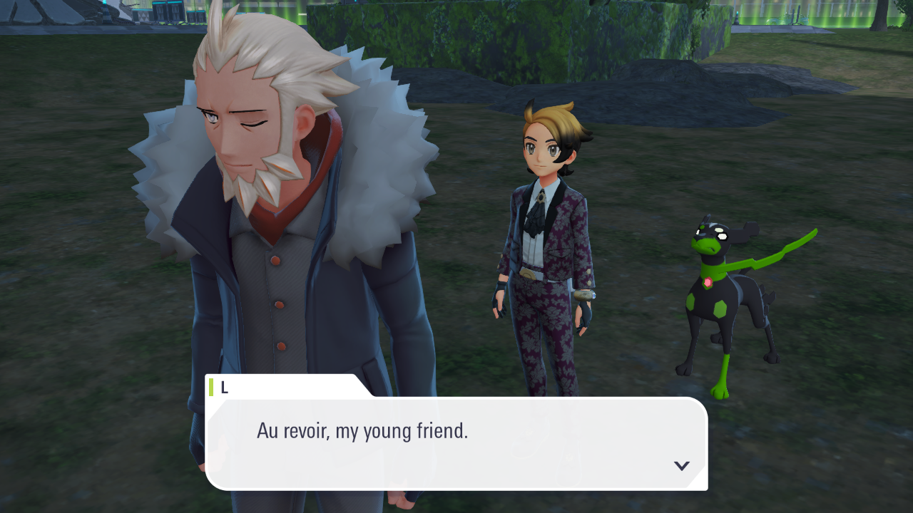 Part with L after the finishing the main story in Legends Z-A (Image via The Pokemon Company)