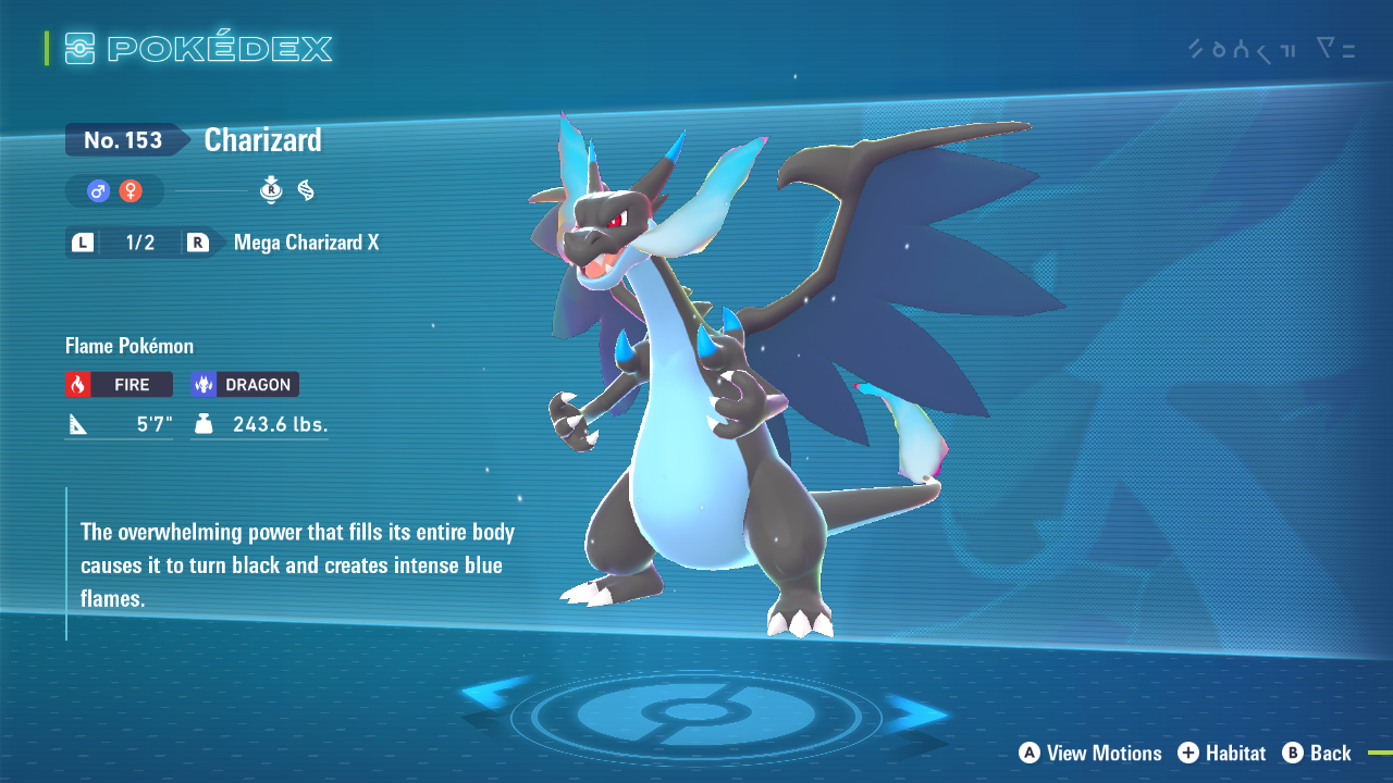 Mega Charizard X (Image via The Pokemon Company)