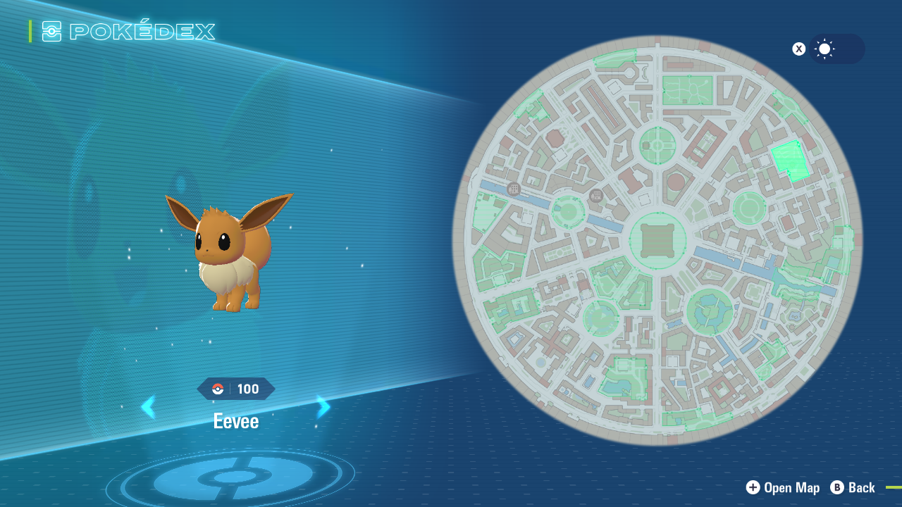 Eevee Location (Image via The Pokemon Company)