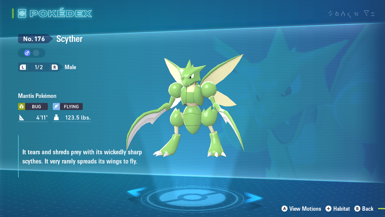 Evolve Scyther into Scizor (Image via The Pokemon Company)