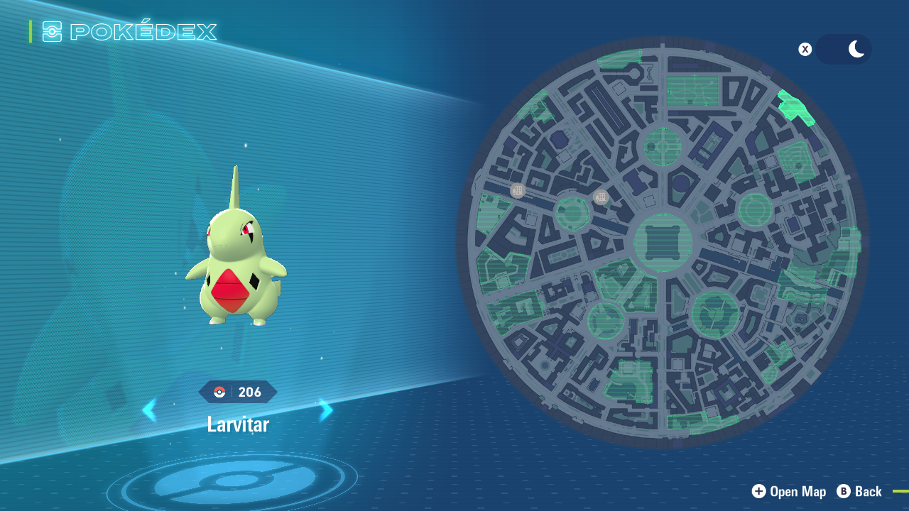 Larvitar Location (Image via The Pokemon Company)