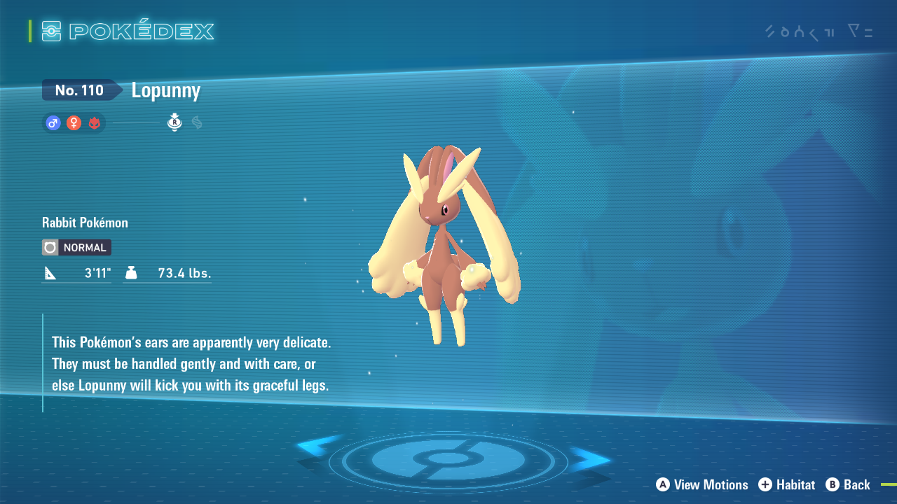 Best moveset for Lopunny in Legends Z-A (Image via The Pokemon Company)
