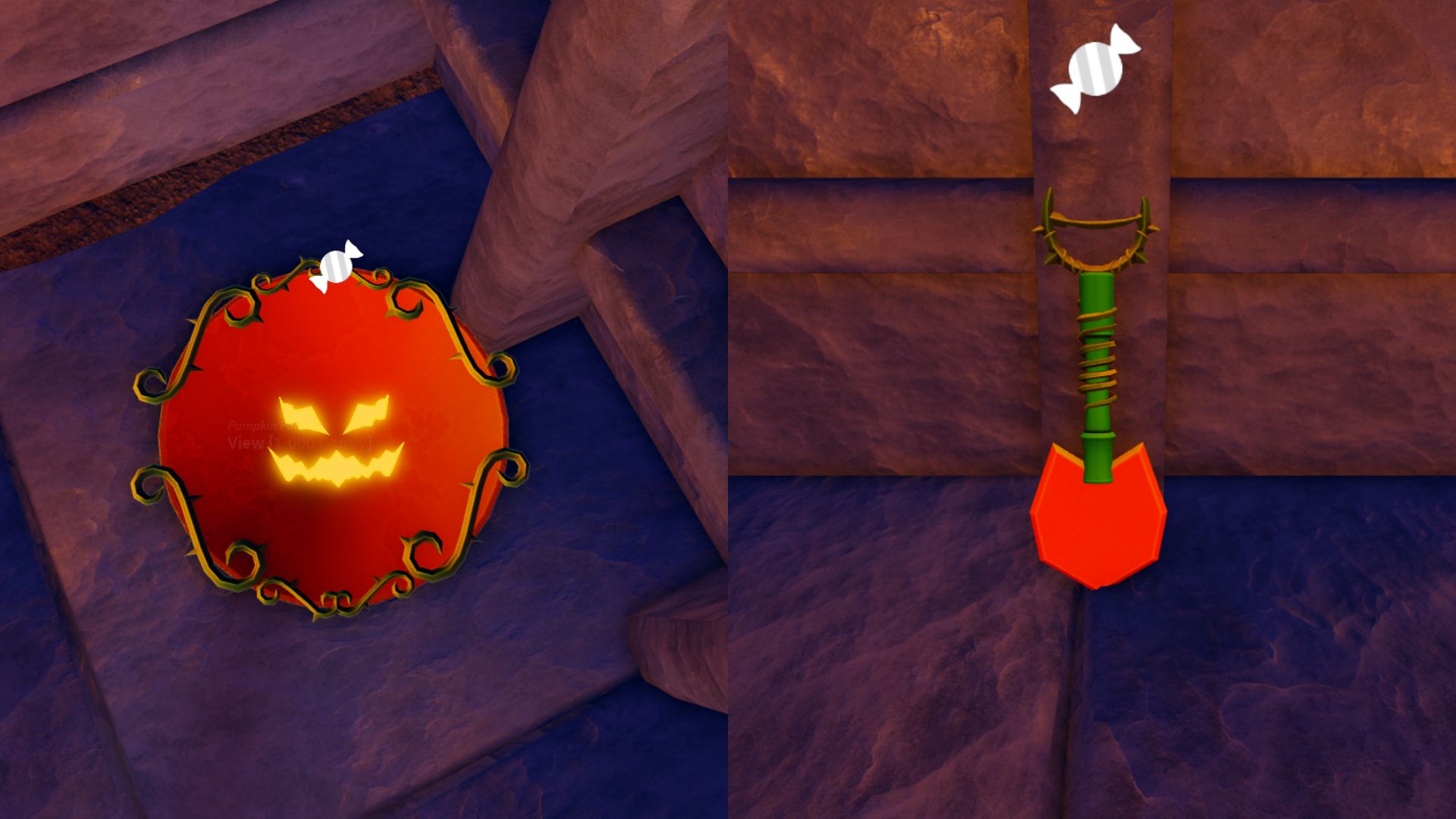 Pumpkin Pan and Shovel in Prospecting (Image via Roblox Corporation)