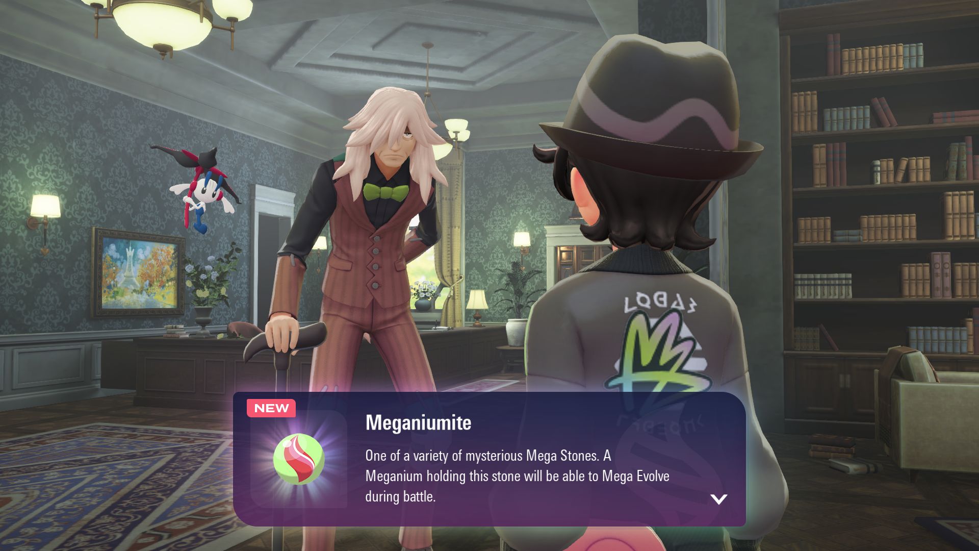 Receive a Mega Stone for your starter from AZ (Image via The Pokemon Company)