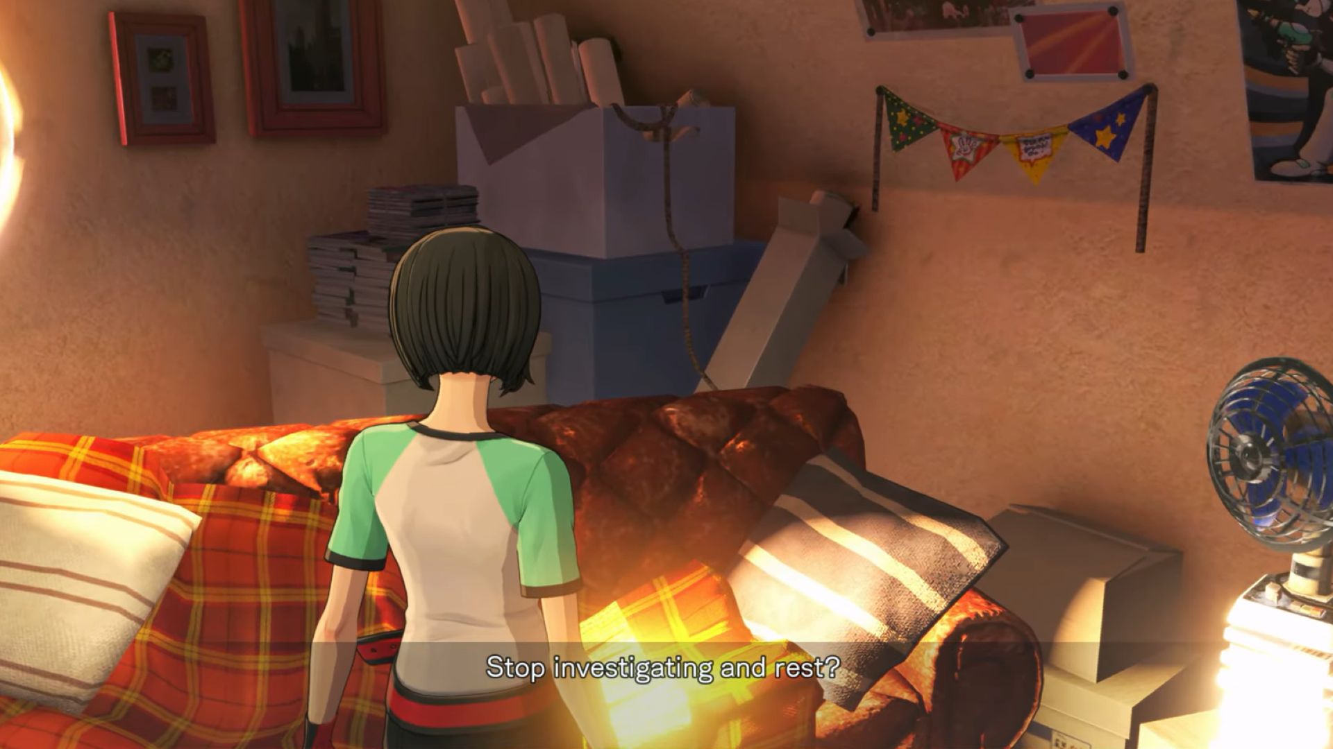 End your day at the Misono Household's attic (Image via Bandai Namco)