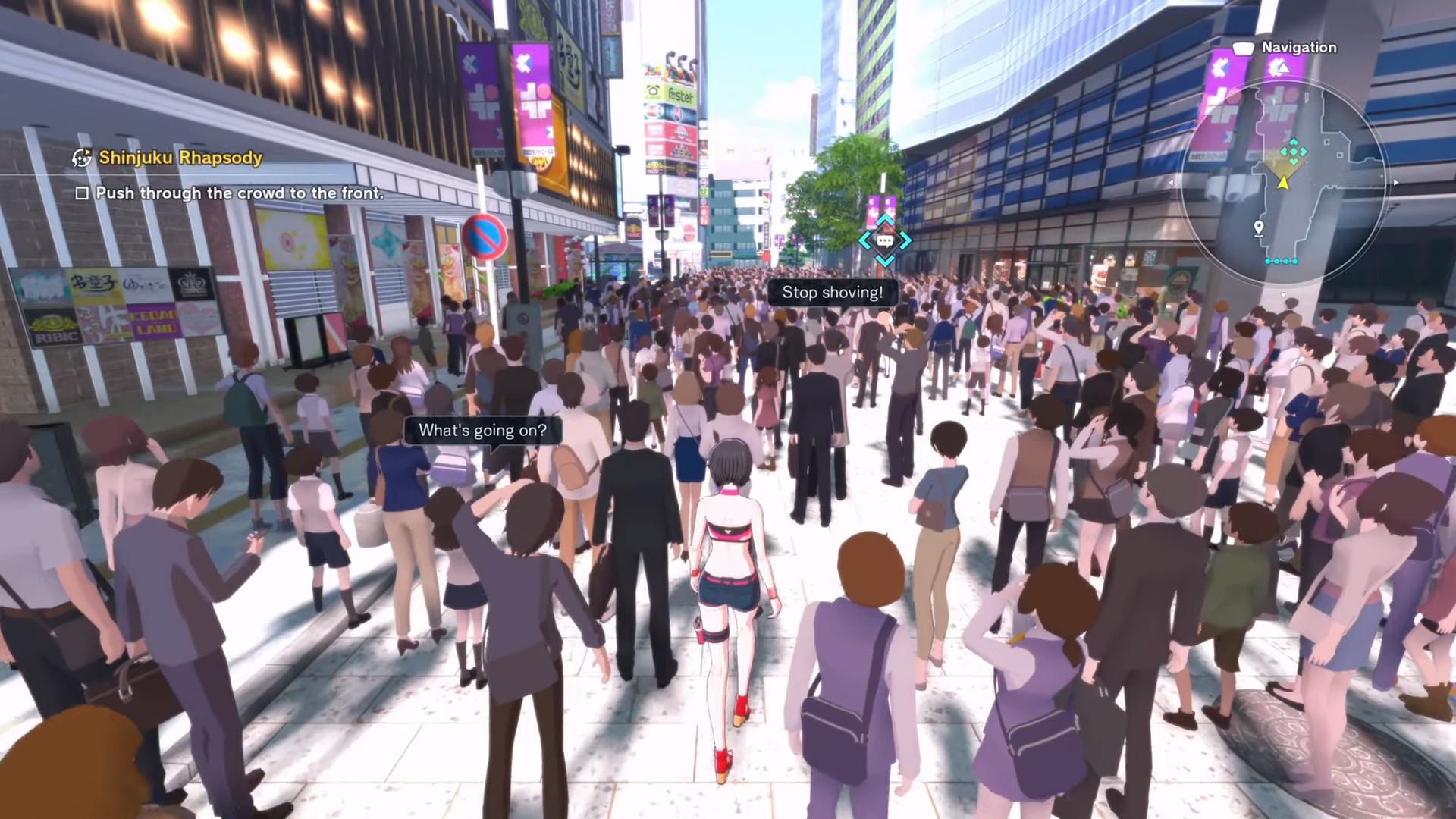 Check out the commotion in Kabukicho (Image via Bandai Namco)