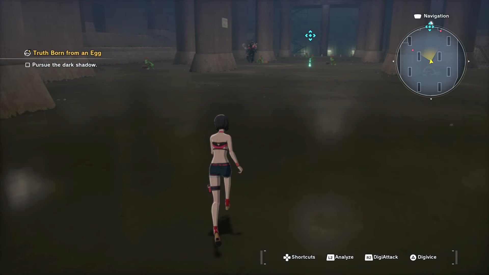 Go deeper into the reservoir to find the dark shadow (Image via Bandai Namco)