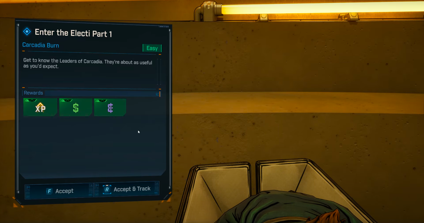 Enter the Electi Part 1 Quest in the game (Image via 2K)