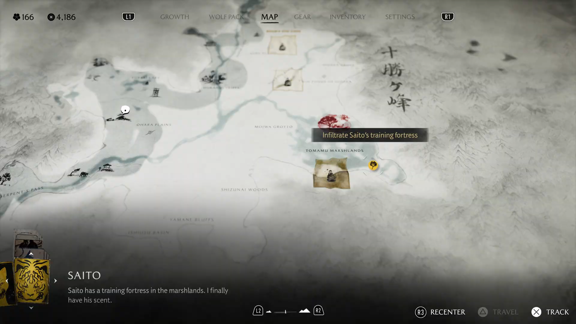 Saito quest location in Ghost of Yotei (Image via Deltia's Gaming | Sucker Punch)