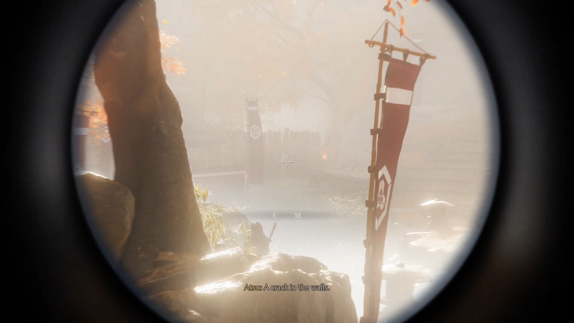Exploit the gaps in the fortress to reach Saito (Image via Deltia's Gaming | Sucker Punch)