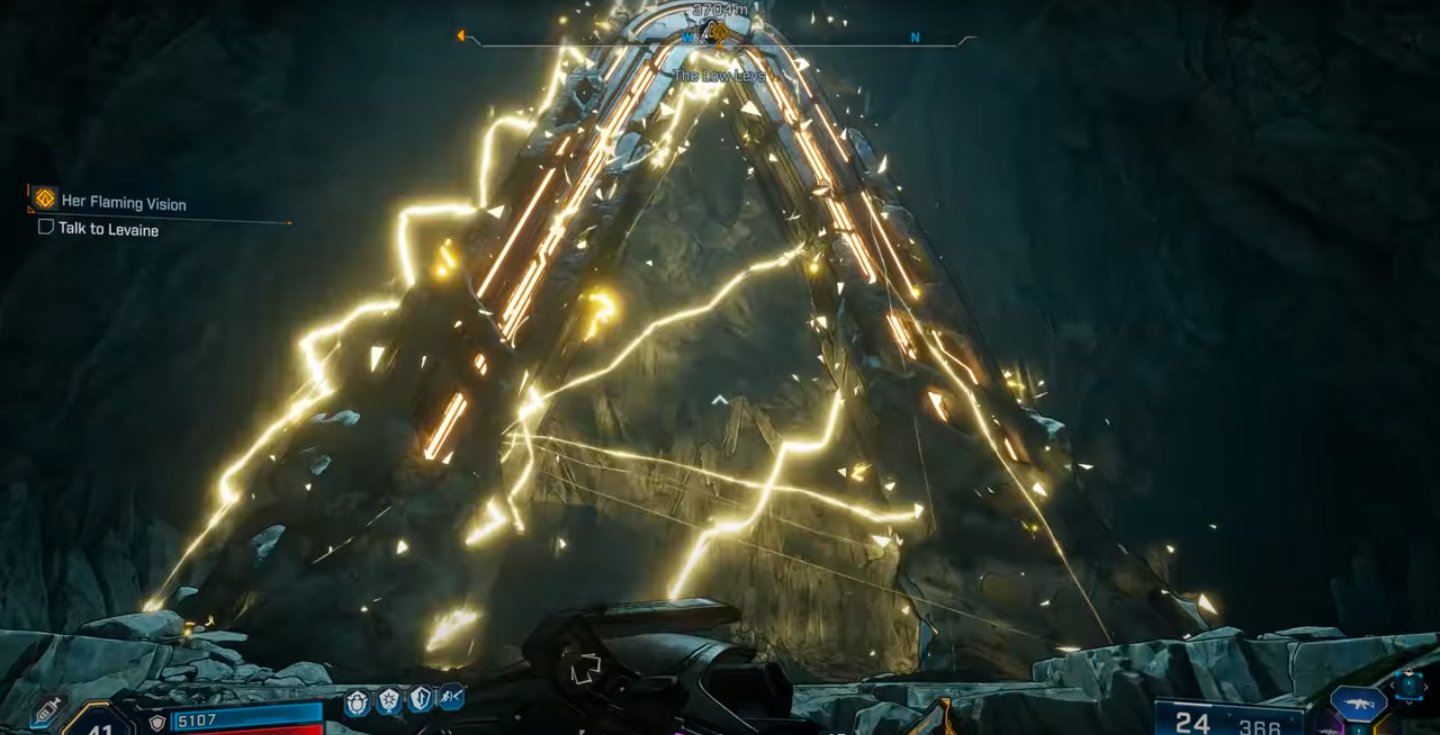Collect three Vault Key Fragments to access the Vault's door (Image via 2K)