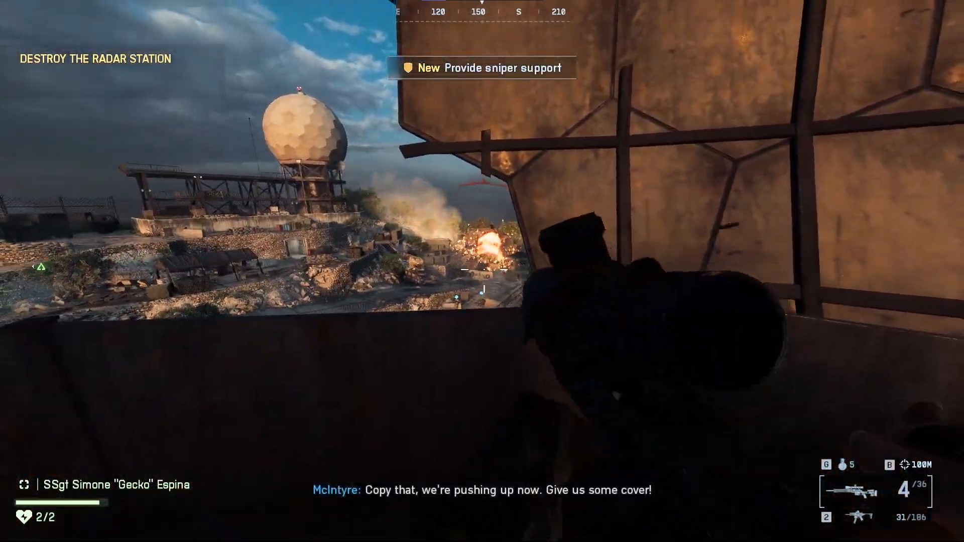 Provide cover and destroy the radar station (Source: Electronic Arts)