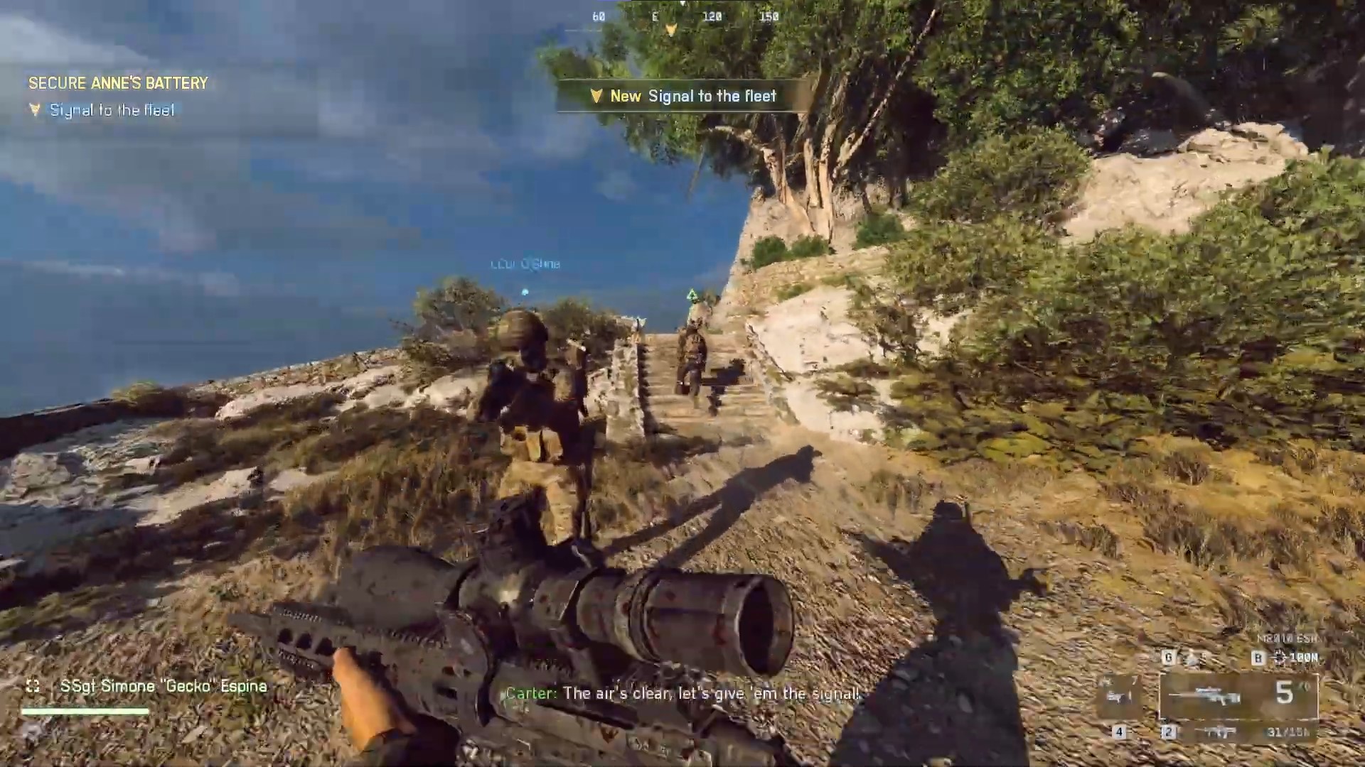 Complete the mission by signalling to the fleet (Source: Electronic Arts)