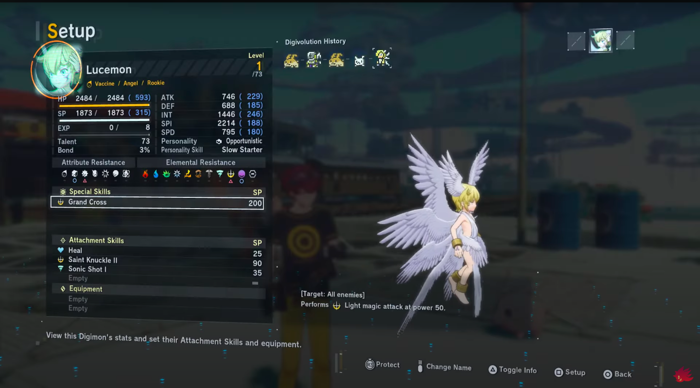 Stats of Lucemon (Image via ShadowShak/YouTube)