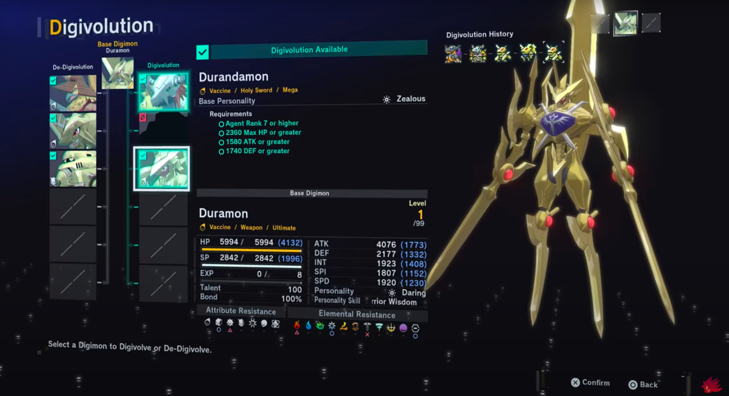 Additional Details about Durandamon (Image via Bandai Namco Entertainment | ShadowShak/YouTube)