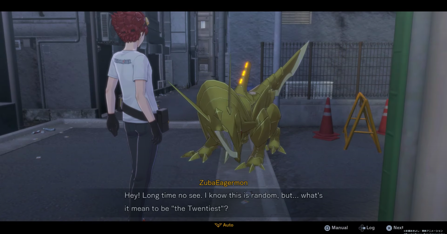 Talk with ZubaEagermon to begin the The Easy Road is Best quest (Image via Bandai Namco Entertainment | Calem MrNazreenn/Youtube)