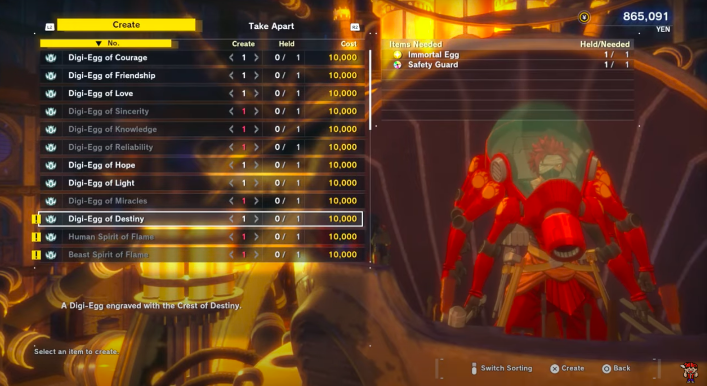 You will require Safety Guard to get Digi-Egg of Destiny (Image via Bandai Namco Entertainment | Video Game News/YouTube)
