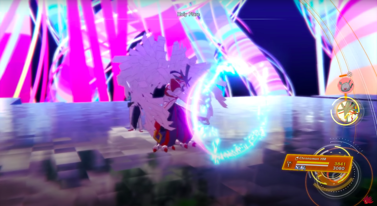 Holy Flare is a special move of Chronomon HM (Image via Bandai Namco Entertainment | ShadowShak/YouTube)