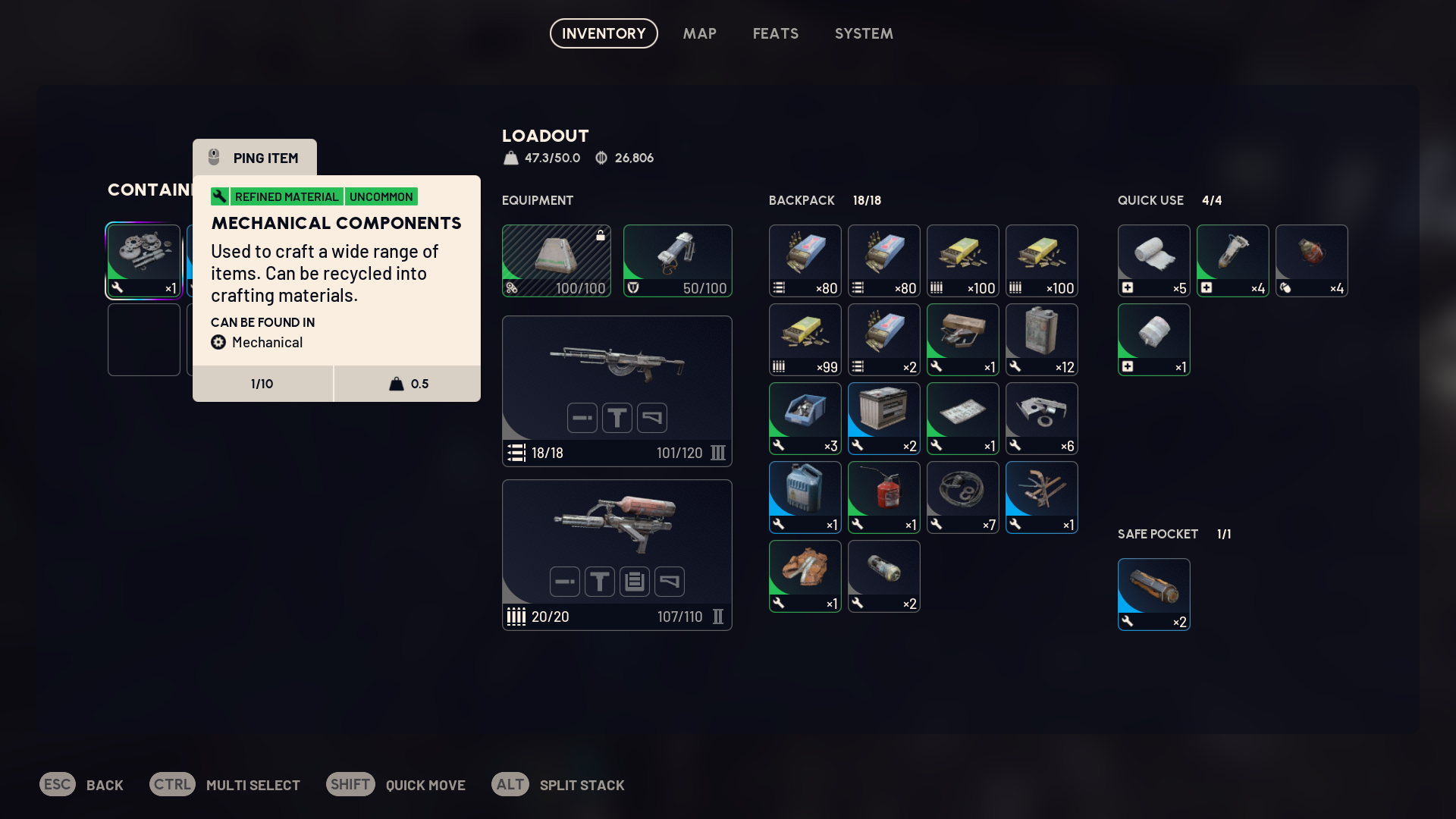 These components are used to craft many items (Source: Embark Studios)