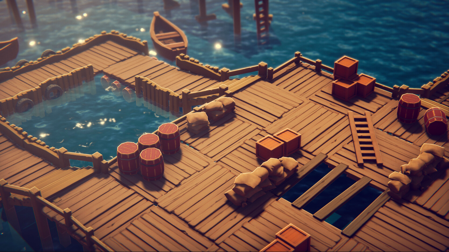 Head to the docks for fishing (Image via Bilibili)