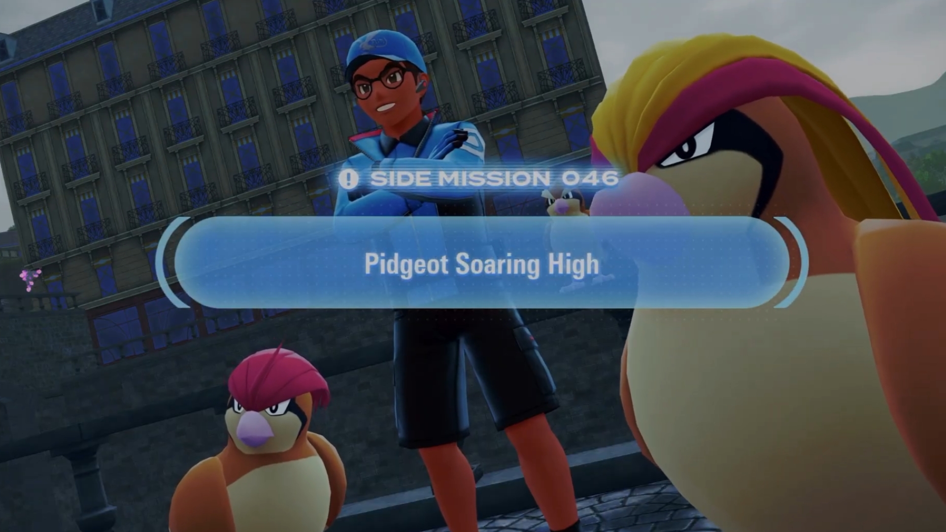 Talk to Colis to start this side quest (Source: The Pokemon Company, Andruidus/YouTube)