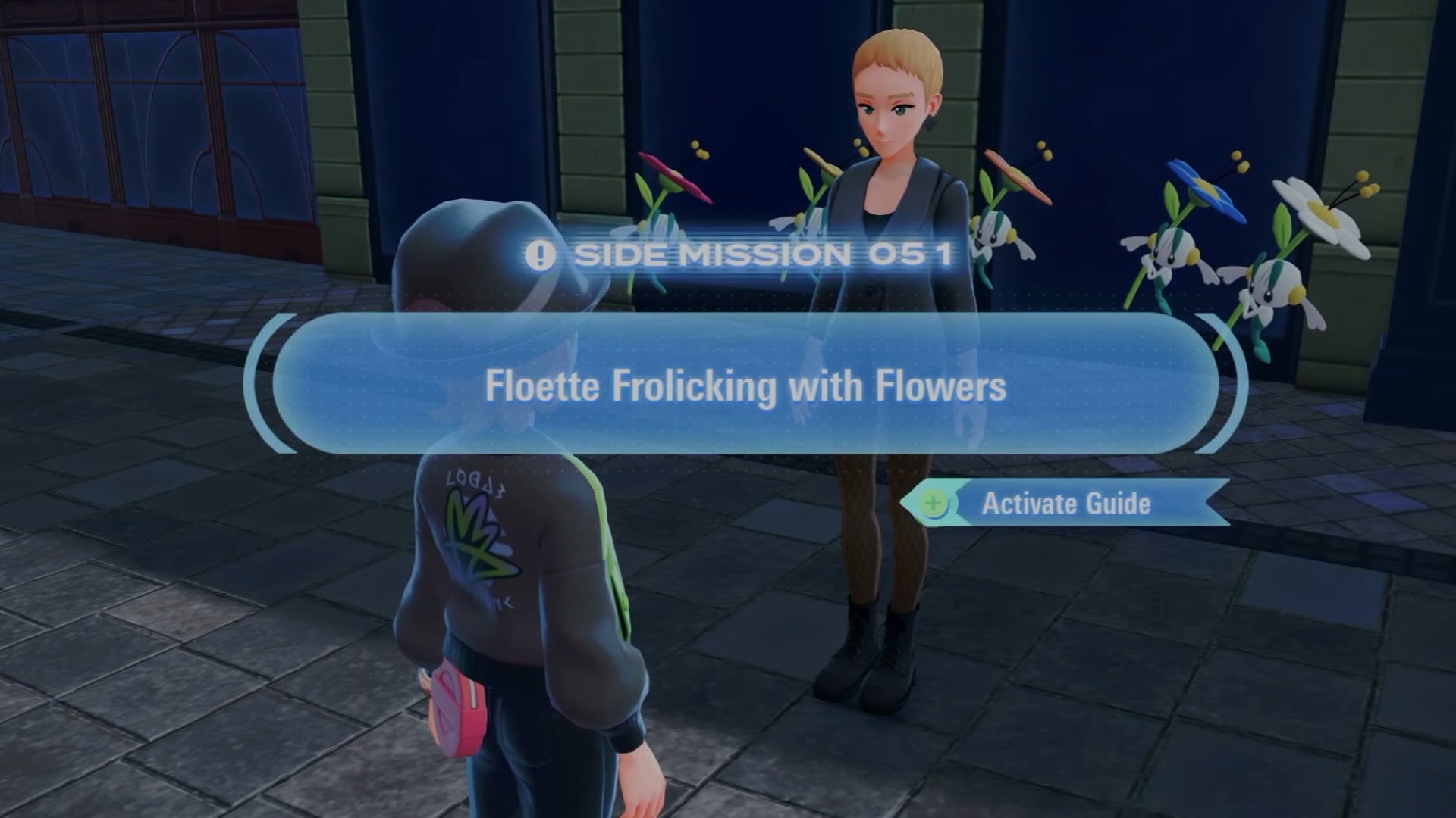 Talk to Vivace to start this side quest (Source: The Pokemon Company, @Andruidus/YouTube)