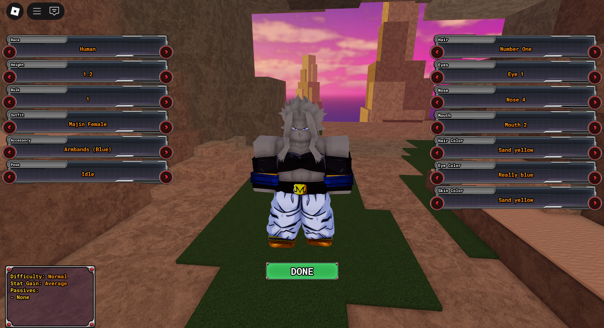 Selection of races in Final Stand Remastered (Image via Roblox Corporation)