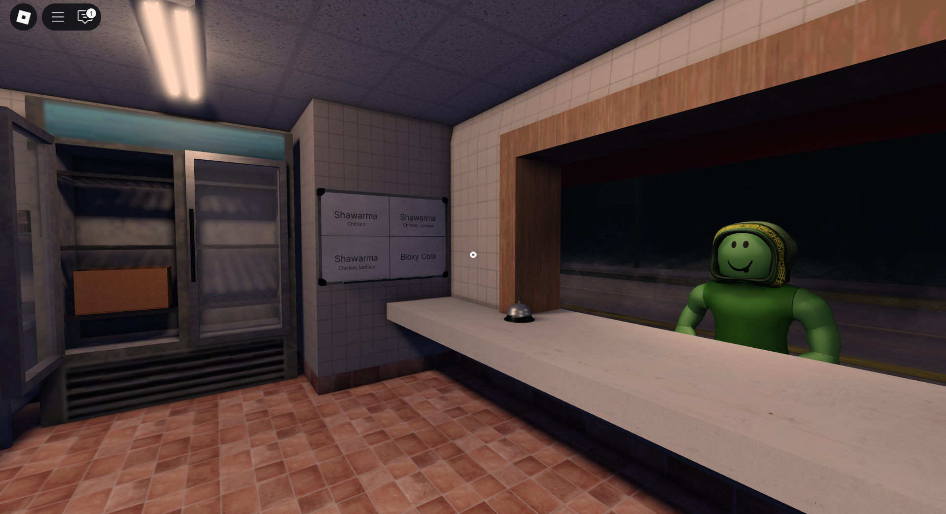 The customer giving order (Image via Roblox Corporation)