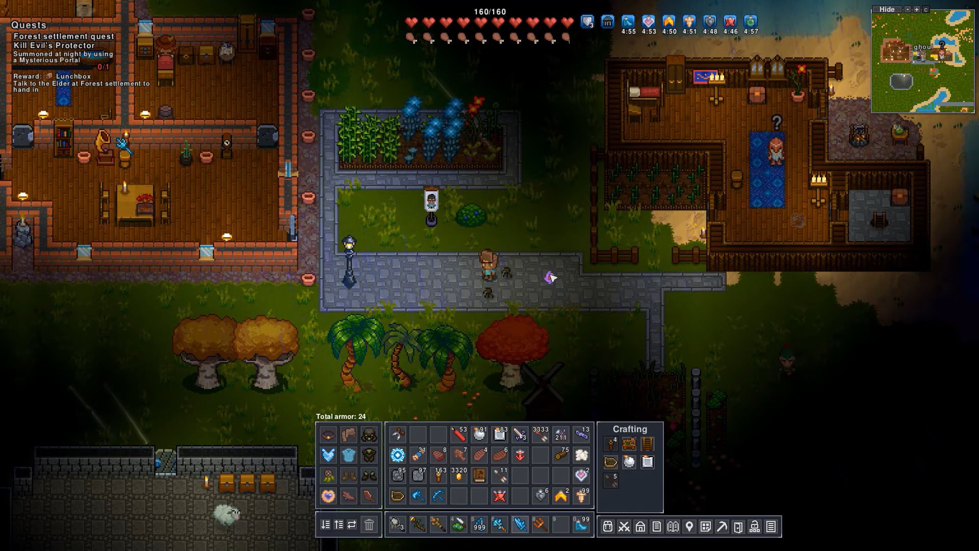 The Mysterious Portal summons Evil's Protector in Necesse (Image via Fair Games Aps)