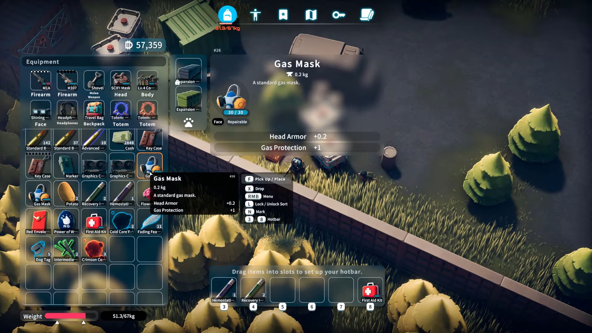 Put on a Gas mask before going to the Vendor in Escape From Duckov (Image via bilibili