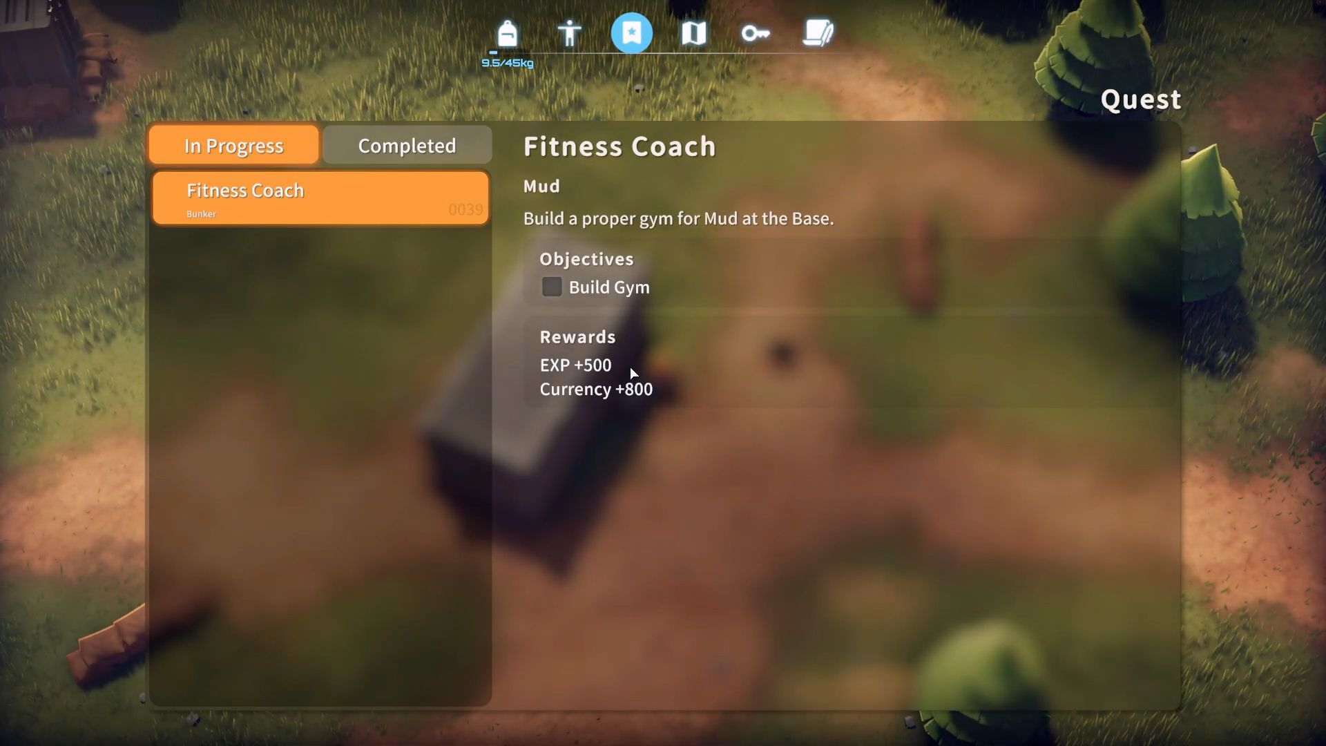 Quest log for Fitness Coach in Escape From Duckov (Image via bilibili)