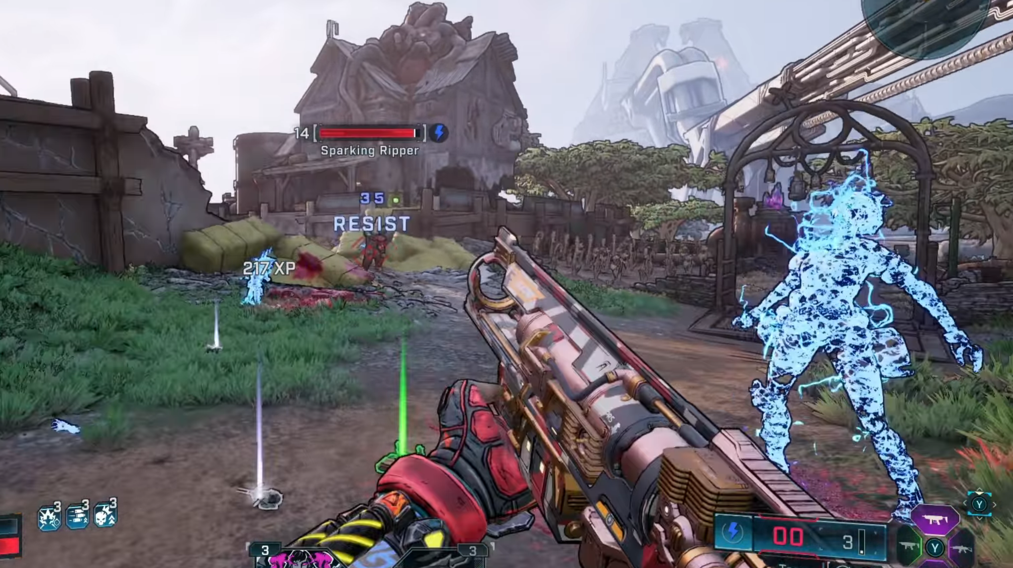 Shock Damage Overview in Borderlands 4 (Image via 2K Games)
