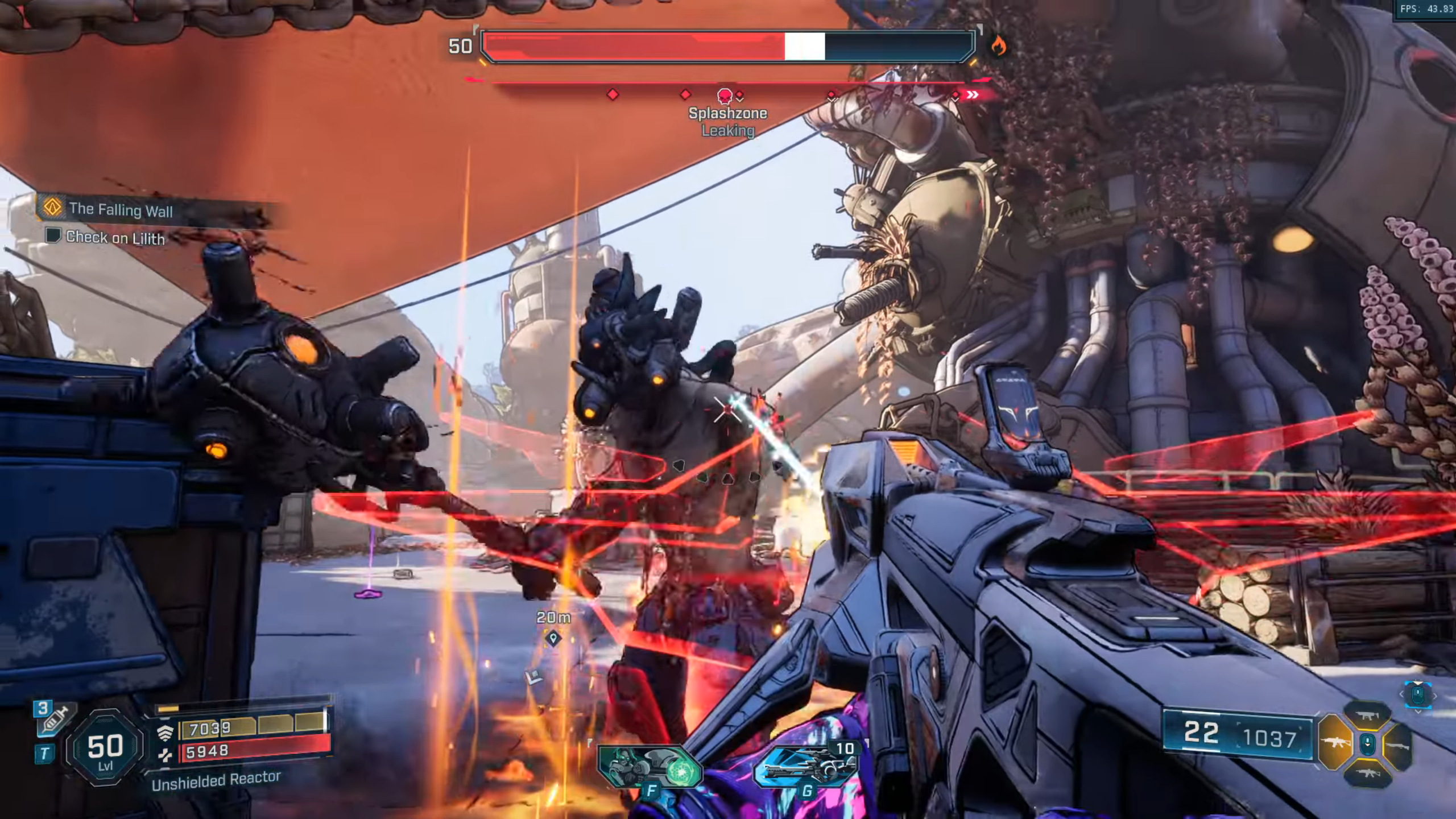 Splashzone boss battle overview in Borderlands 4 (Image via 2K Games)