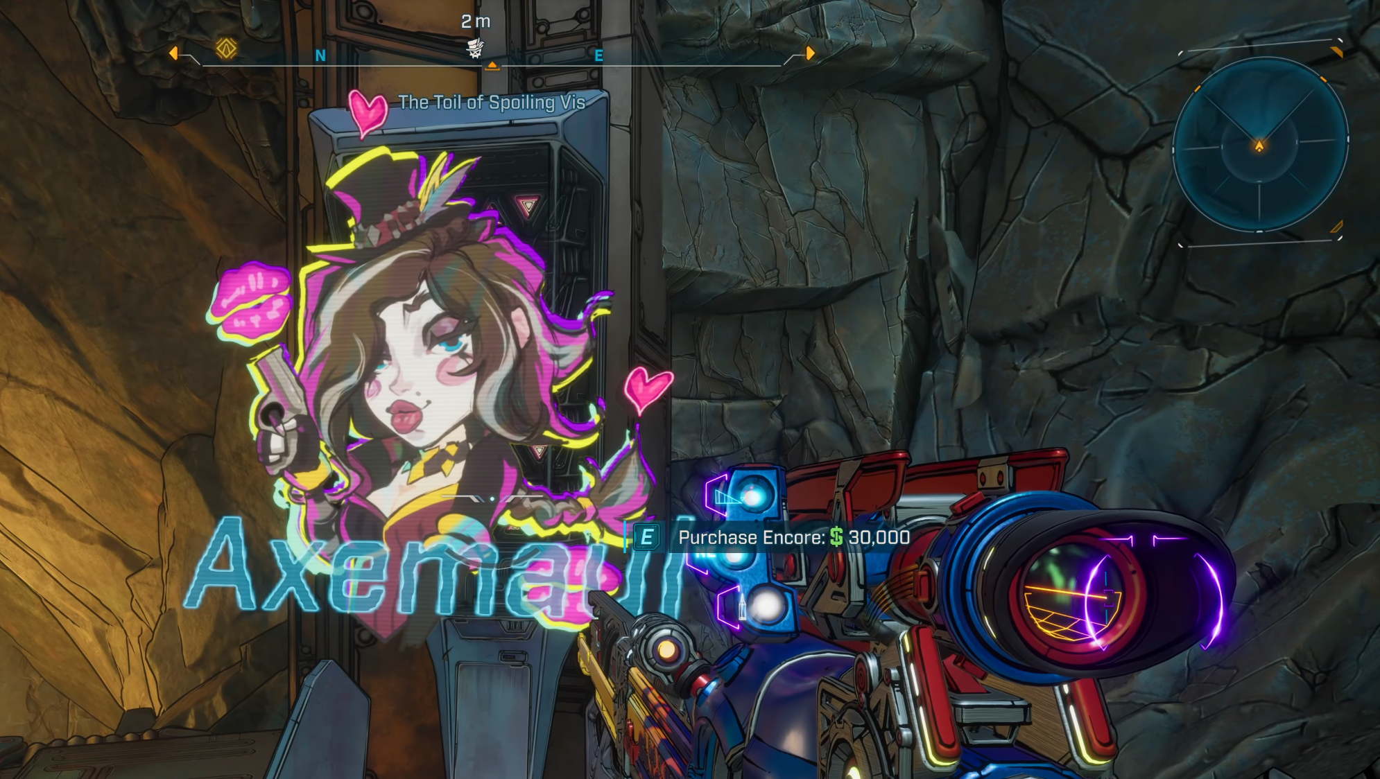 Moxxi's Big Encore machine Fee (Image via 2K Games)