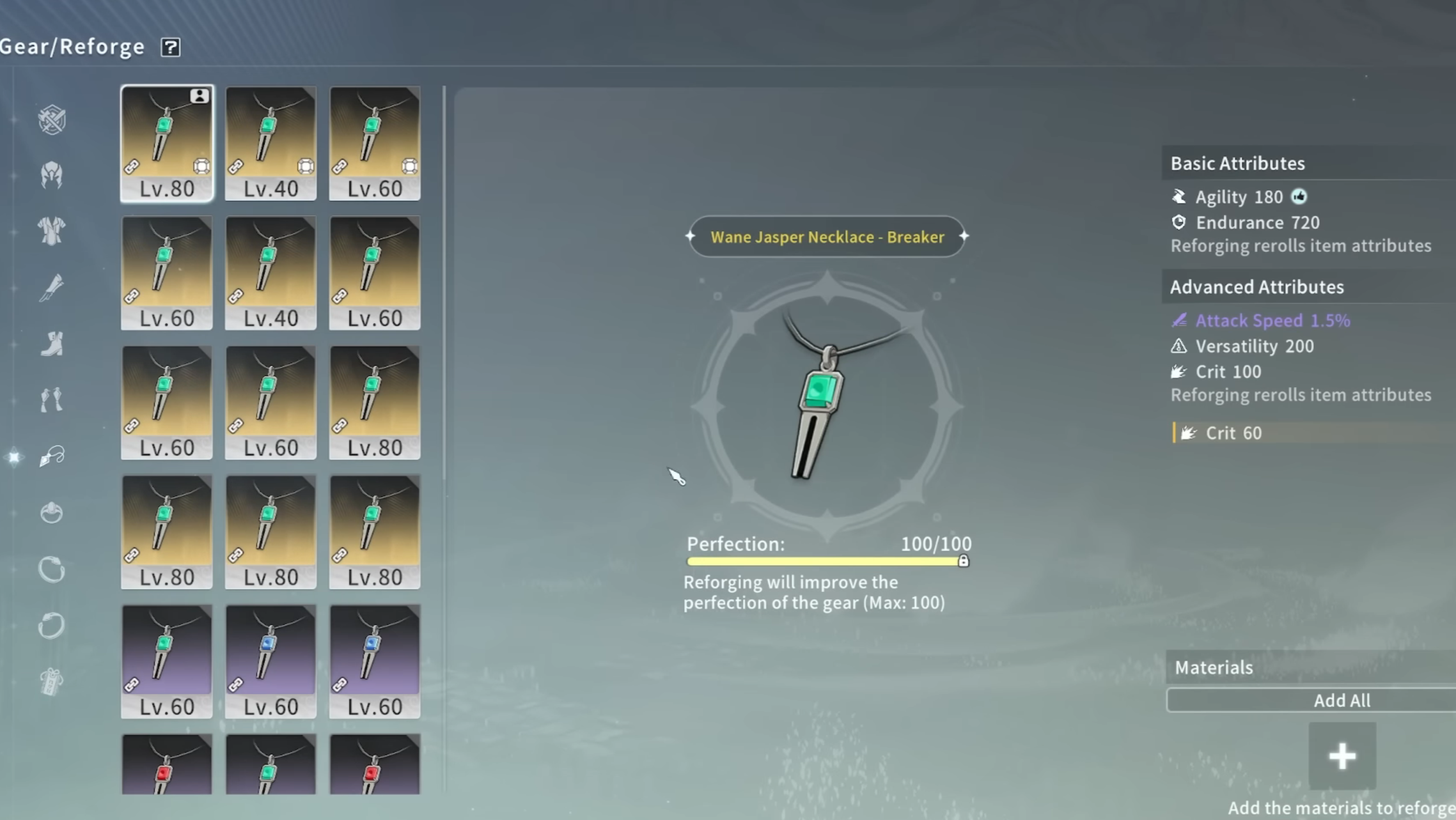 Gear Reforge in Blue Protocol Star Resonance (Image via A Plus Japan)