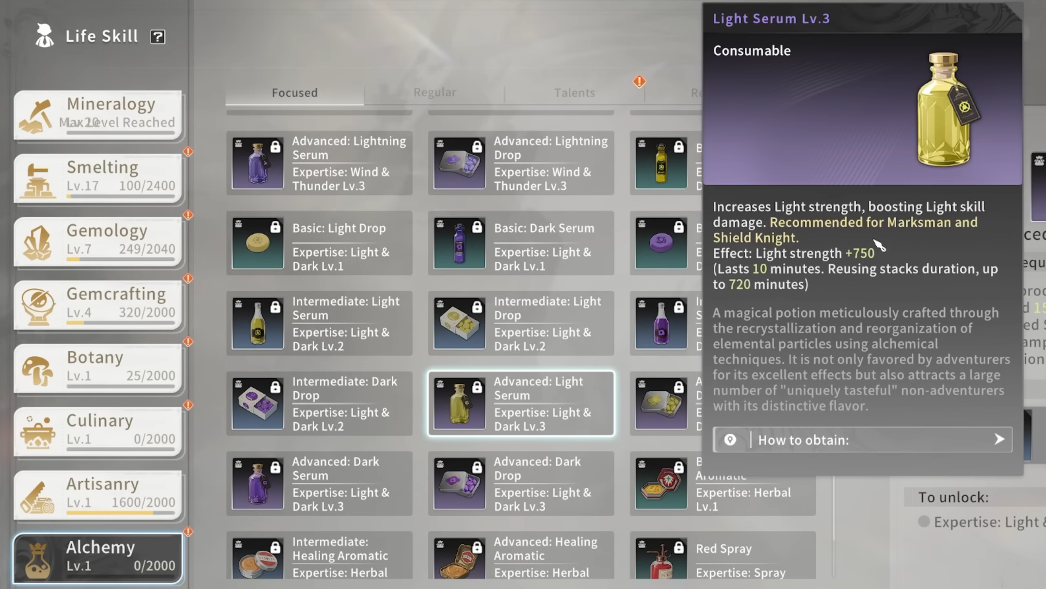 Types of Potions you can craft in Alchemy (Image via A Plus Japan)