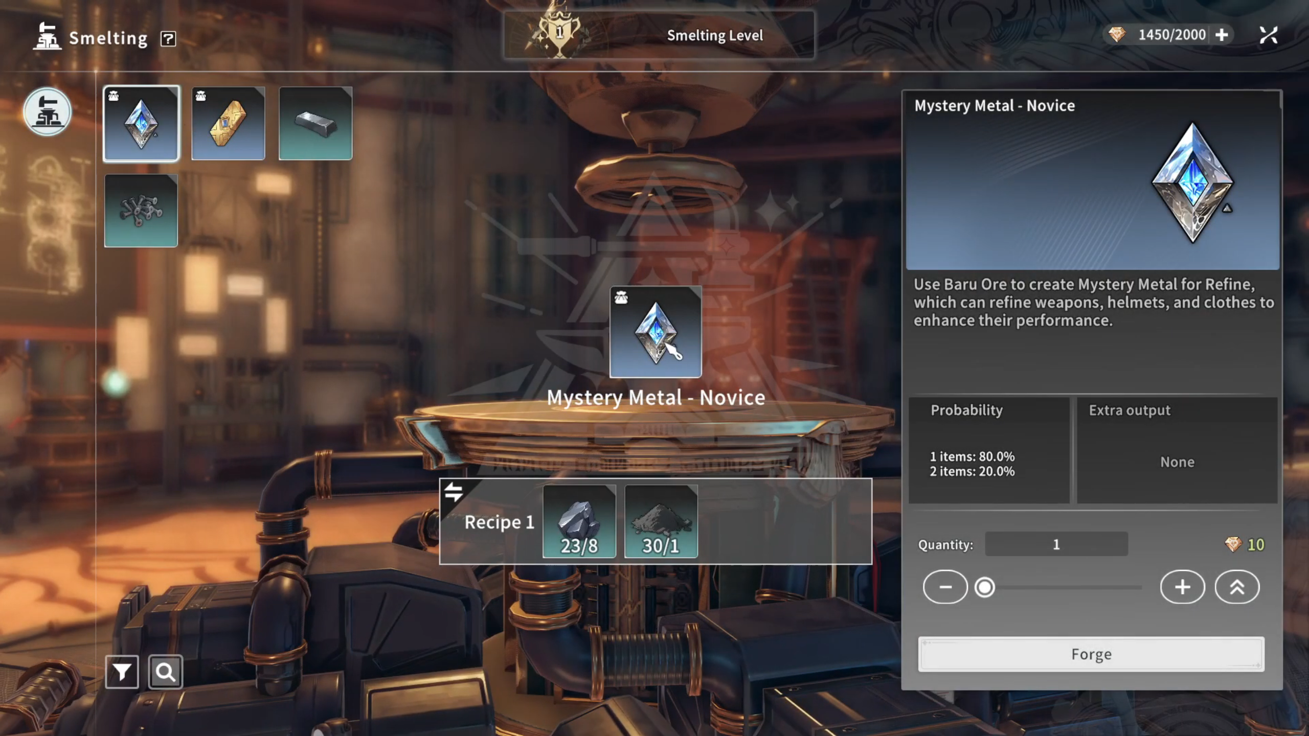 Check the recipes needed and Smelt items (Image via A Plus Japan)