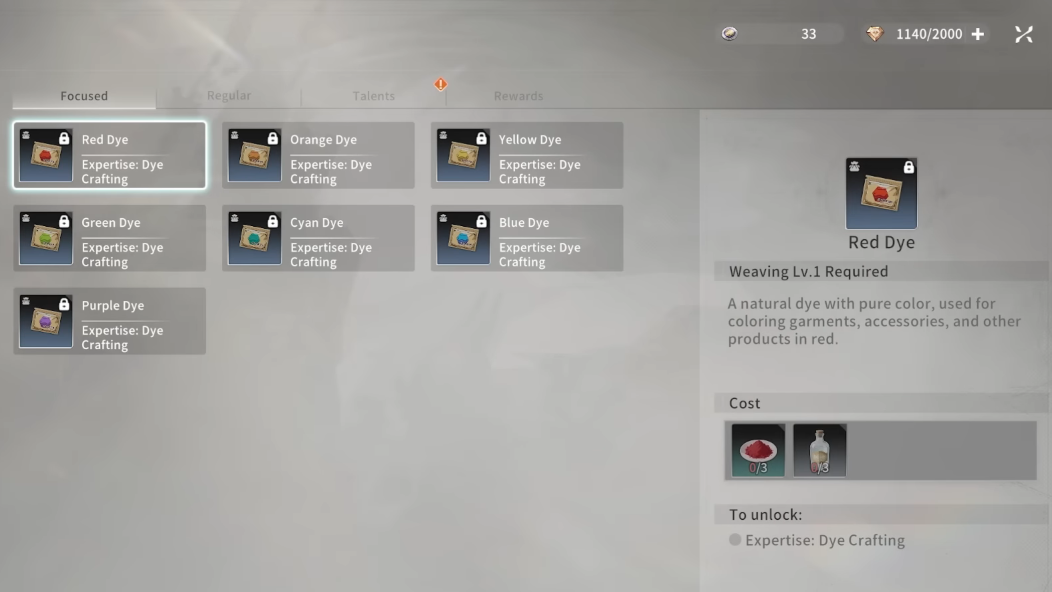List of all dyes in Blue Protocol Star Resonance (Image via A Plus Japan)