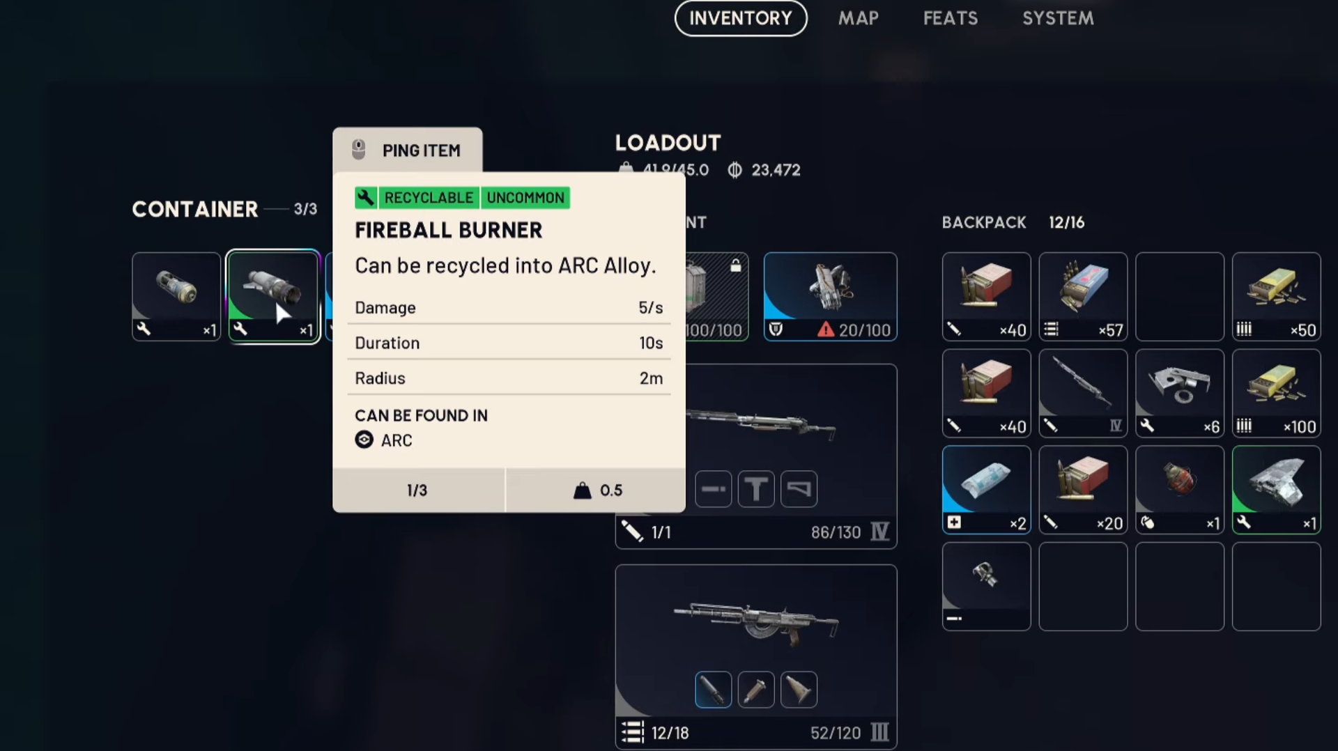Fireball Burner Overview in Arc Raider (Image via Embark Studio)