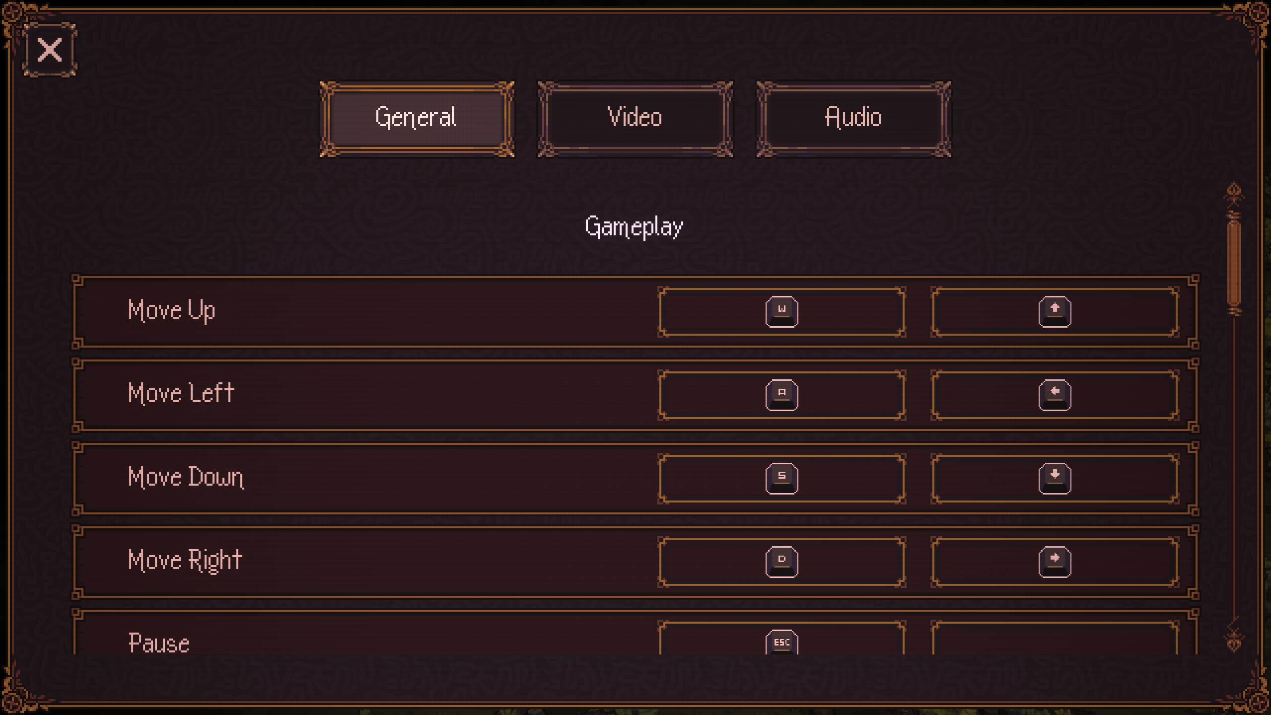 List of all controls in Ball X Pit (Image via Devolver Digital)